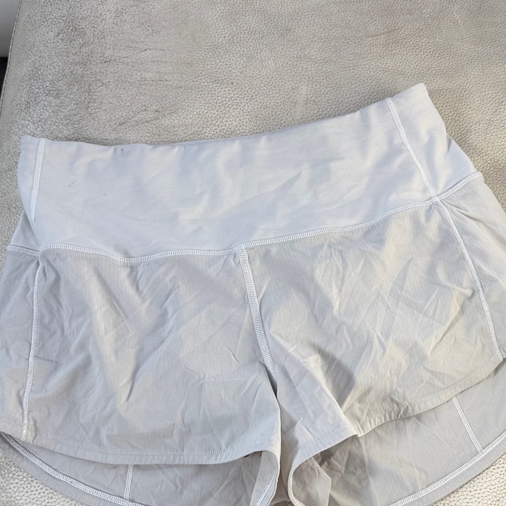 lululemon athletica Light Gray Athletic Shorts